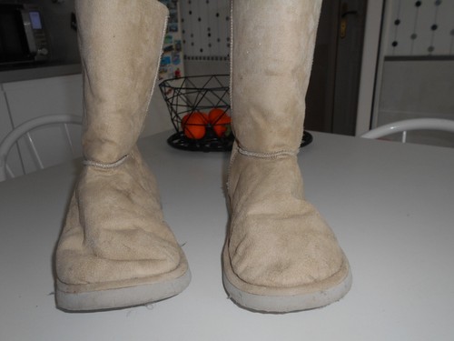 Bottes fourrées peau - bottes, en