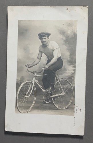 Carte photo homme velo - carte,