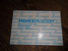 ⭐HONDA  SCOOPY 50 80 # 1980s GENUINE OWNERS MANUAL  # FREE POST #
