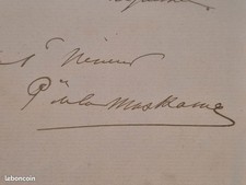 Rare lettre de Edgard Ney 