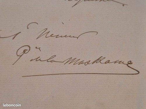 Rare lettre edgard ney - rare, de