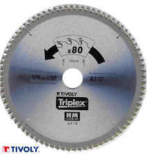 LAME DE SCIE CIRCULAIRE CARBURE TIVOLY 210 - 250 - 254 - 300 mm 80 Dents