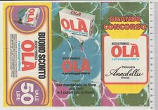 OLA' detergent / annabella Pavia 1973 contest discount voucher