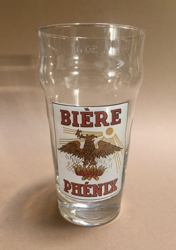 Ancien verre bière phénix - ancien, a