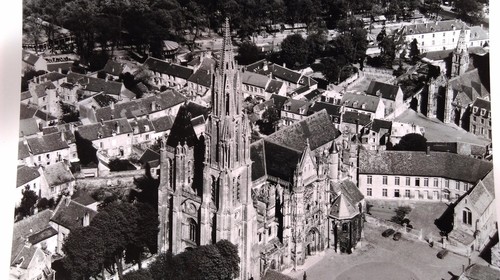 Ancienne photo aérienne - ancienne,