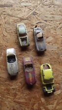 LOT DE 5 EPAVES MINIATURES CORGI - MODELE ANGLAISE SPORTIVE