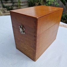 Boîte Coffret Ancien Bois De Hêtre Range Documents, Meubles Classeur De Bureau