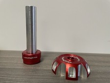 Red Baron Crf50 Throttle And Fuel Cap Red Billet Aluminum Crf 50