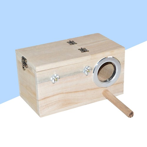 Wood perch nid perruche - ,
