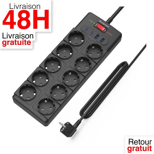 Multiprise prises 4 usb - 10,
