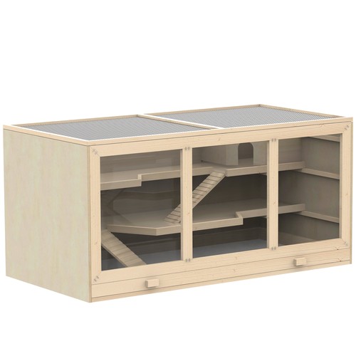 Tier wooden hamster cage - 45",
