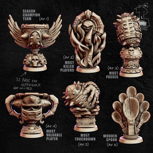 Lot trophées jeu - de,