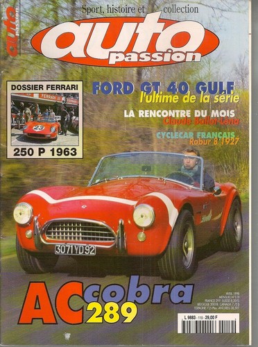 Auto passion 119 cobra - cobra, 289