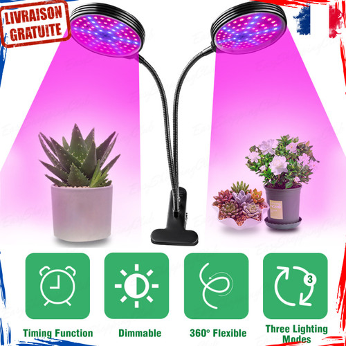 Double lampe horticole led - double,