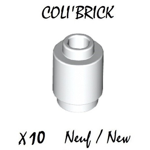 Lego 3062 10x brique - brique, ronde