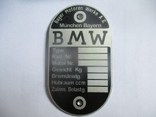 Plaque D'Identification Moto