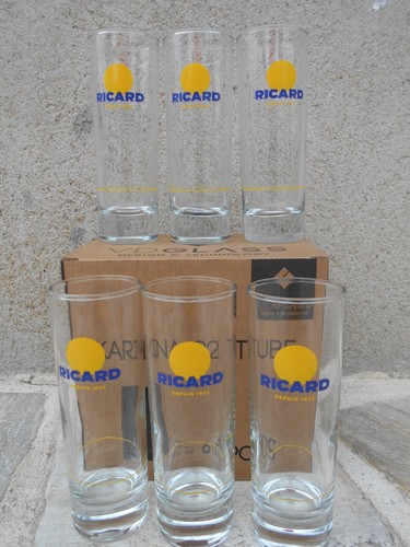 Service verres ricard - de, 6