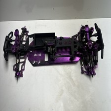 Aluminum Nitro RC Chassis. Purple.