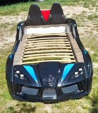 Lit  enfant Voiture  noire led