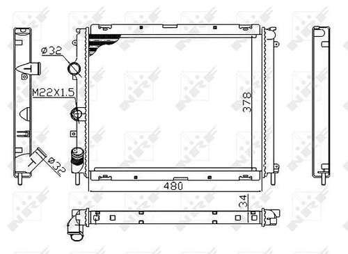 Nrf radiateur refroidissement - nrf, radiateur,