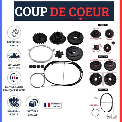 Kit réparation rail guidage