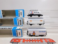 3X Märklin H0 AC Wagons De Fret 4536 SBB 4560 NSB 4568 SNCB Mint Box #EB646-0,5