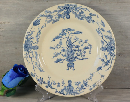 Assiette ancienne terre de - assiette, en