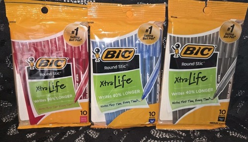 Packs bic round stic - packs,