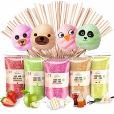 ® Sucre Barbe à Papa pour Machine – Fraise Cola Pomme Marshmallow Vanille 5x1...