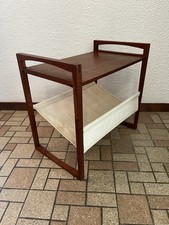 1960s Danish Kai Kristiansen Sika Mobler Teak Magazine Rack Side Table Denmark