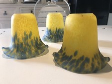 3 ANCIENNES TULIPES EN PÂTE