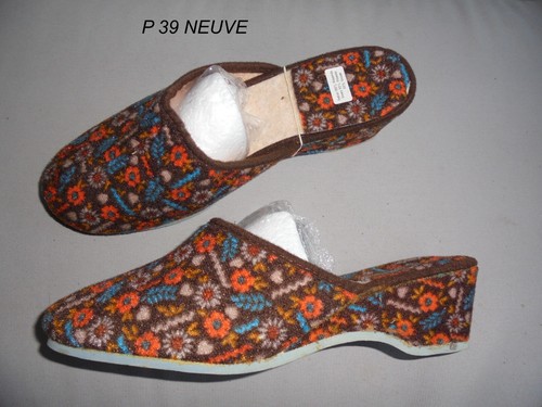 Chausson pantoufle marron - ,
