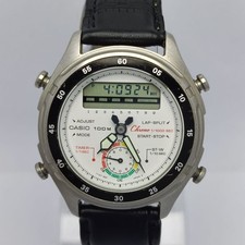 Casio Quartz Aw-600 Alarm Chrono Module 373 Ana-Digi Vintage Men’s Watch