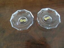 2 petits cendriers ou coupelle de table en cristal saint louis ou autre