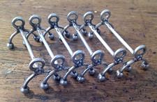 6 BEAUTIFUL EARLY 20TH CENTURY EARLY 20TH CENTURY CHRISTOFLE SILVER METAL KNIFE HOLDERS