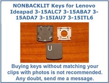 NON-BACKLIT Keyboard KEY for Lenovo 3-15ALC6 3-15ABA7 3-15ADA6 3-15IAU7 3-15ITL6