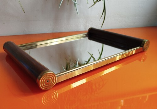 Plateau miroir ancien - miroir, vintage