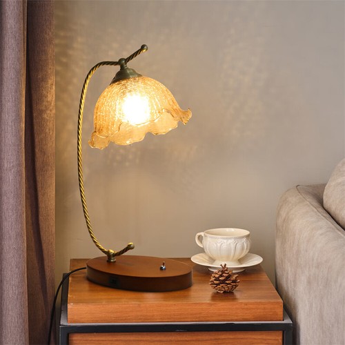 Vintage nightstand table lamp - nightstand,