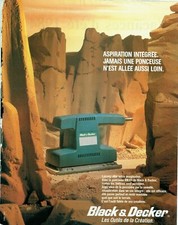  Advertising 0322 1986 Black & Decker The Sander Creation Tools