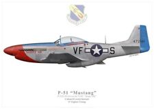Print P-51D Mustang "Sunny VIII", Col. E. Stewart, 4th FG (par G. Marie)