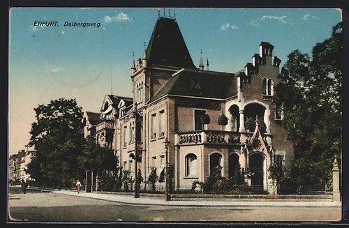 Carte postale erfurt maison - erfurt,,