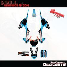 GRAPHICS KIT  Fits KTM SX 65 2016-2018 2017 DECALS STICKERS BLine LightBlue