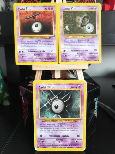 Carte pokémon zarbi et w - zarbi,