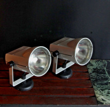 Paire de Spots orientables LITA en métal laqué blanc Déco Design Vintage 70's