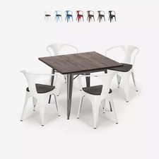 table 80x80 + 4 chaises style