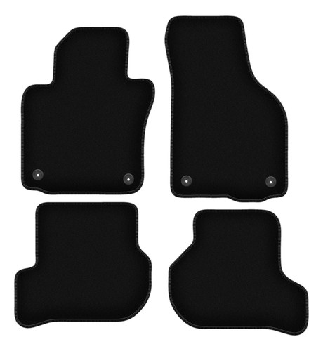 Tapis sol velours noir - de,