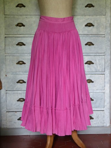 Vintage pink long skirt - vintage,