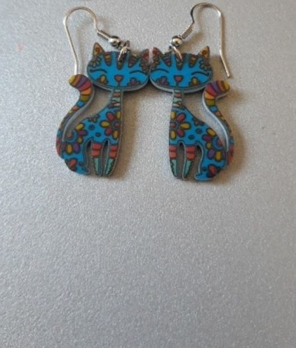 Boucles oreilles chat - boucles, d'oreilles