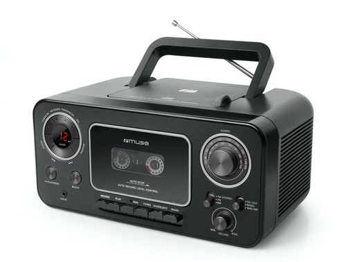 Muse radio cassette noir - radio-cassette,