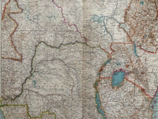  STIELER -  CARTE DE L'AFRIQUE - LE CONGO  -  FEUILLE 4 - 1910 